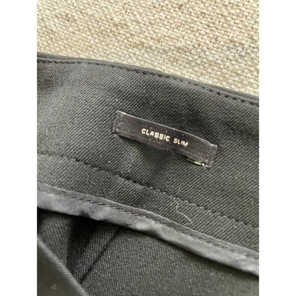 Talbots Classic Slim Pants Woman's Size 12 Black with Side Zip - Picture 9 of 16